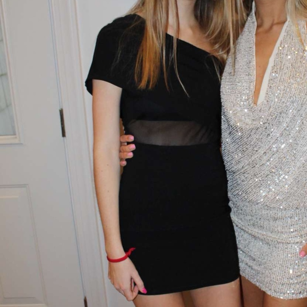 Black Superdown mini dress